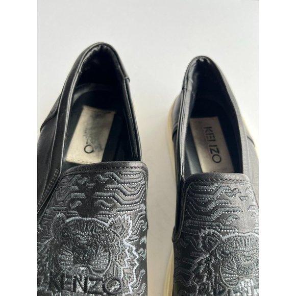 KENZO Black Tiger Embroidered Slip On Flats, Size 8 (US) 38 (EU) - Picture 4 of 11